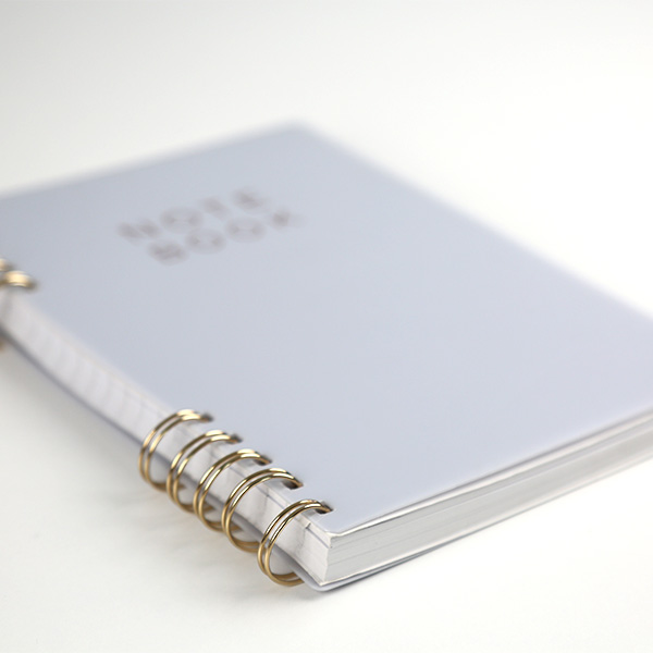 Durable PP Cover Spiral Lined Notebook