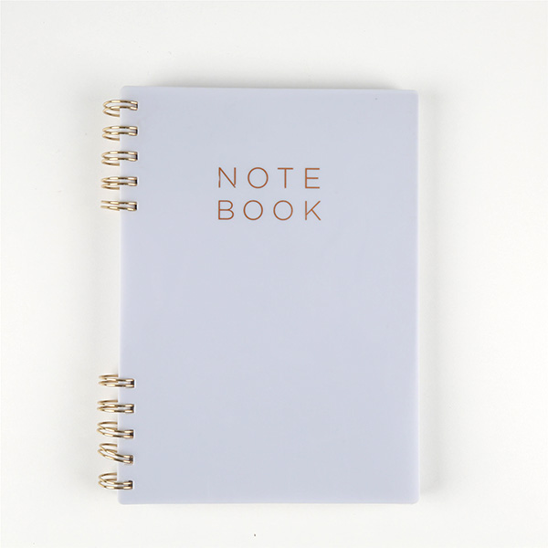 Durable PP Cover Spiral Lined Notebook