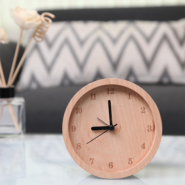 Fagus wooden alarm clock.