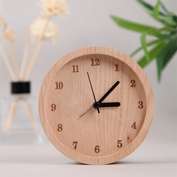 Fagus wooden alarm clock.