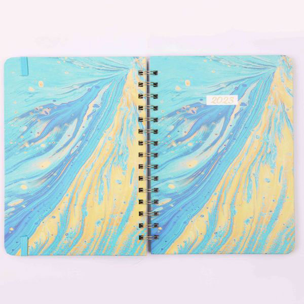 A5 Hardcover Spiral Calendar Notebook