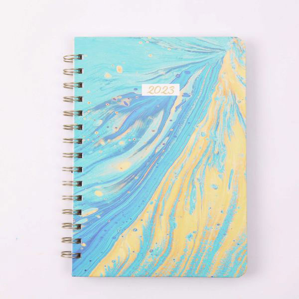 A5 Hardcover Spiral Calendar Notebook