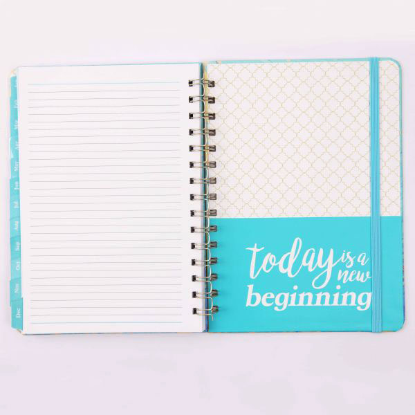 A5 Hardcover Spiral Calendar Notebook