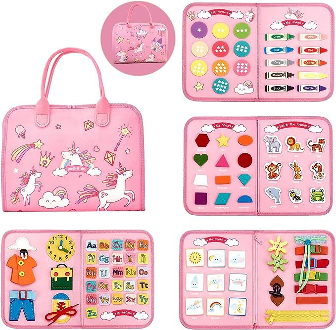 Busy Board Montessori Toys, Busy Bag, Travel Toy