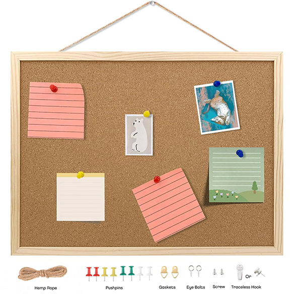 Wooden Framed Cork Board