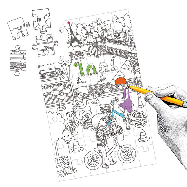 Coloring Puzzle-48 pieces