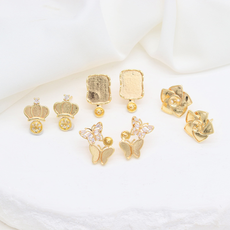 Gold-Plated DIY Earring Findings